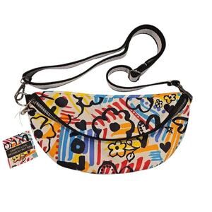 BRIGHTON GRAFFITI LOVE CROSSBODY/BELT BAG.